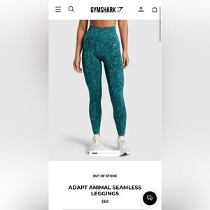 Gymshark ADAPT ANIMAL SEAMLESS
LEGGINGS‎